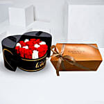 Luxurious Roses With 1 Kg Godiva Chocolate Box