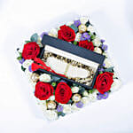 Luxury Musbah - White & Black - Medium Edition - Elegance Floral Box