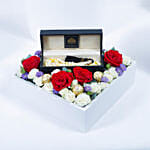 Luxury Musbah - White & Yellow - Large Edition - Elegance Floral Box