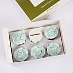 Mint Rosette Celebrations Cup Cake