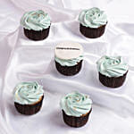 Mint Rosette Celebrations Cup Cake