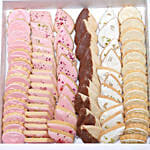 Mix Sweets Box Decorated with Flowers