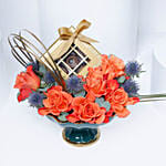 Orange Roses with Empire Chocolate Box
