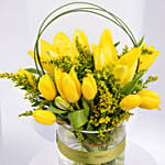 Otantik Home - Elegant Candle and Tulips Vase