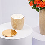 Otantik Home - Orange Roses Vase n Candle