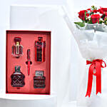 Perfumes Gift Set with Roses