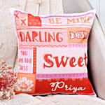 Personalised Cute Valentine Cushion