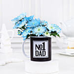 Personalised Daisy Flowers Mug Arrangement