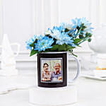 Personalised Daisy Flowers Mug Arrangement