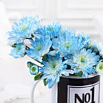 Personalised Daisy Flowers Mug Arrangement