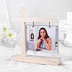 Personalised Hanging Photo Wooden Frame