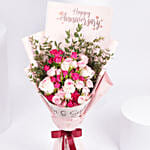Personalised Name Anniversary Bouquet