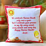 Personalized Karwa Chauth Cushion