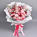 Pink Petals and Chocolates Bouquet