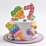 Pop It Puzzle Cake