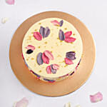 Purple & Pink Petals Chocolate Cake