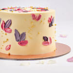 Purple & Pink Petals Chocolate Cake