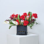 Radiant Roses and Anthurium