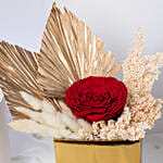 Regal Red Forever Rose Vase