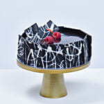 باقة ورود وردية وحمراء مع كيكة شوكولاته 500 جرام