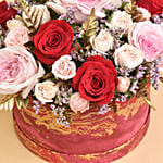 Roses Flower Box Arrangement