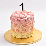 Rosette 1St Birthday Cake