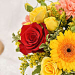 Sparks of Joy Deepavali Flower Arrangement and Diyas