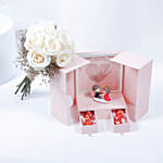 Sweet Romance Box | White Rose Bouquet