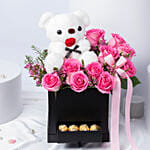 Teddy & Roses hug Delight Box
