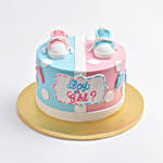 Wheels Or Heels Gender Reveal Cake