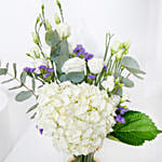 White Hydrangea with Eid Topper