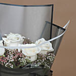 White Roses Hand Bouquet