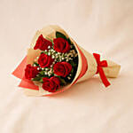 Red Roses & Black Forest Cake- Half Kg