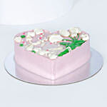Heart Shape Chocolate Flavour Cake 1 Kg