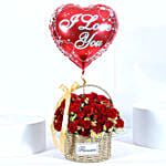 Love for Roses Basket