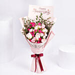 Personalised Name Anniversary Flower Bouquet