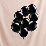 Black Latex Balloons 10 Pcs