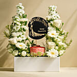 Anniversary Flower Arrangement N Cake
