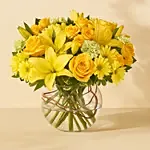 Enchanting Bowl Of Happy Flowers