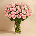 Bunch of 50 Gorgeous Light Pink Roses
