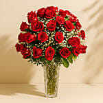 Bunch of 50 Scarlet Roses