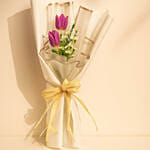 Two Purple Tulip Bouquet