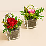 2 Flower Arrangements Set