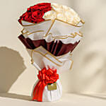 Lovely Red & White Rose Bouquet