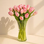 Pink Tulips Arrangement Standard