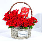 Divine Roses with Chocolaty Treasure