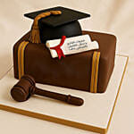 Lawyer Congrats Graduation Cake