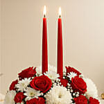 Candle And Flower Centrepeice