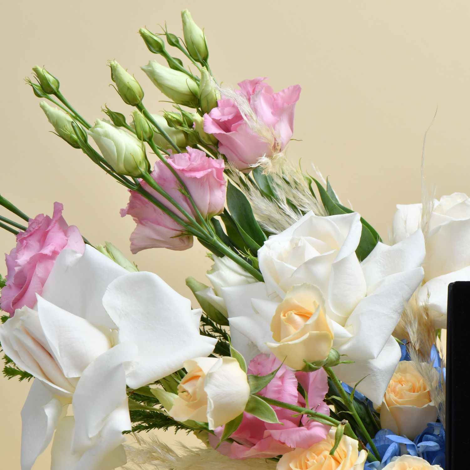 Online Flower Arrangement with Couple Watch Gift Delivery in Qatar FNP
