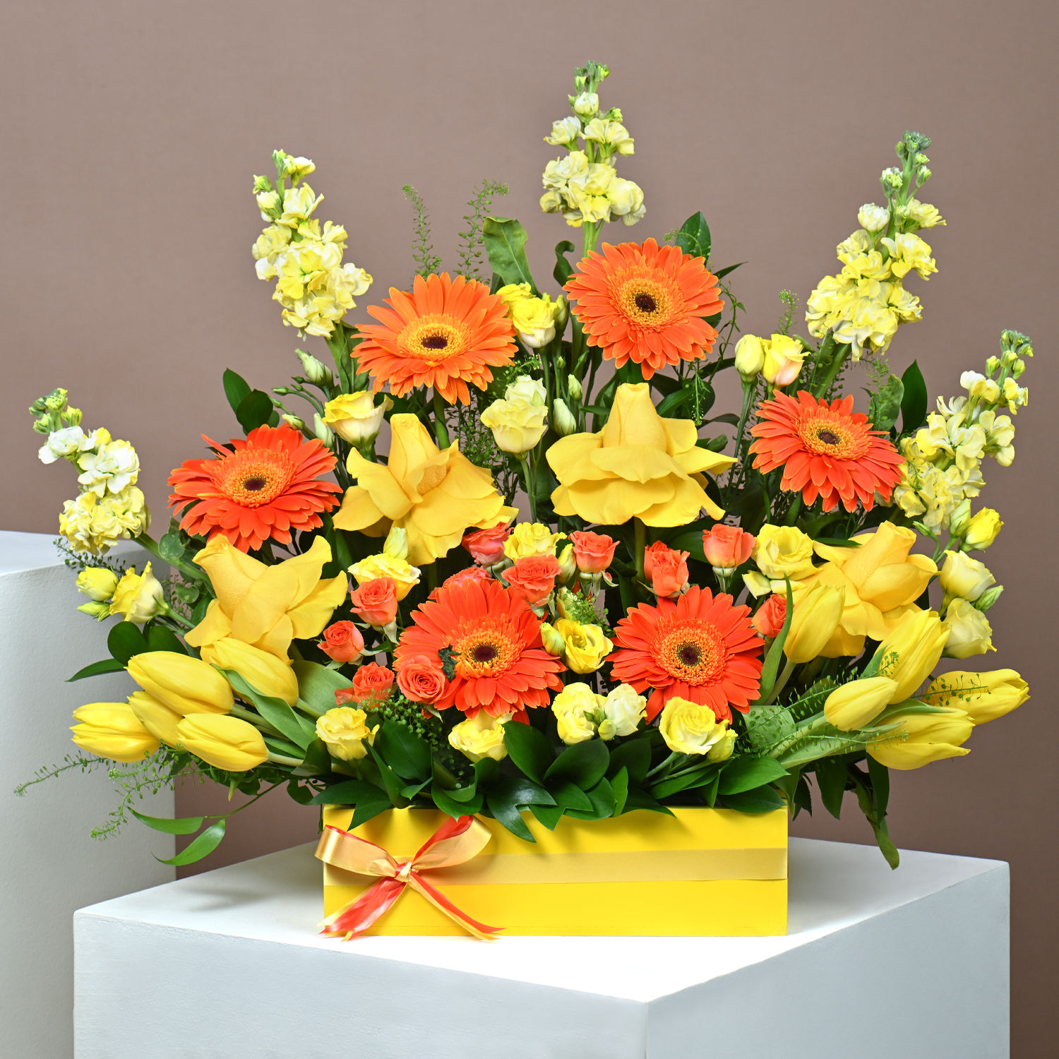 Online Get Well Soon Flower Arrangement Gift Delivery in Qatar FNP